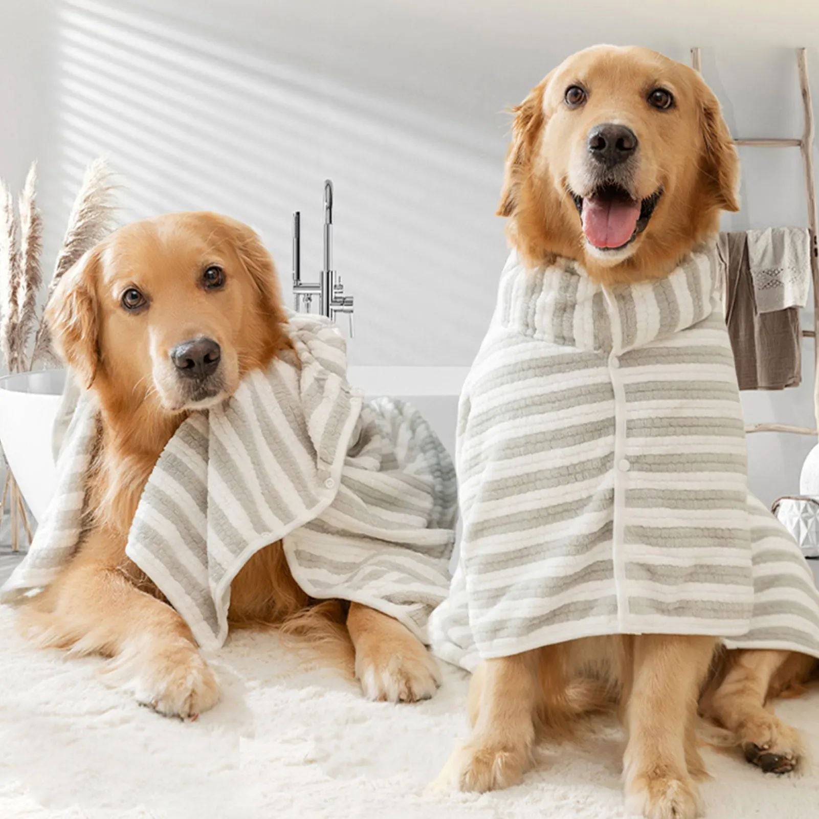 Transform Your Pet's Bath Time with the Ultra Absorbent Pet Bath Towel