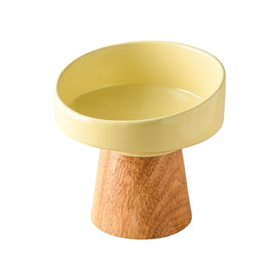 Elevated Ceramic Pet Food And Water Bowl Set